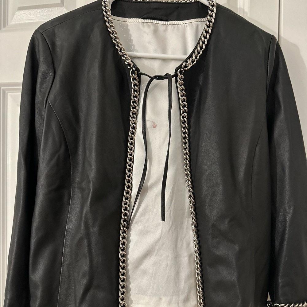 Vintage from Italy real leather( runs small)